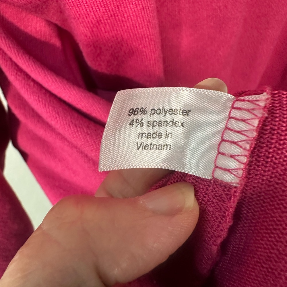Lane Bryant Pink V-Neck Tunic Sweater Plus Sz 14/16 EUC - Picture 6 of 7
